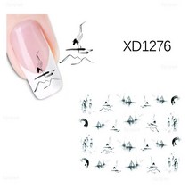 물전사지 포스기용지 포스용지 카드단말기용지 상장만들기워터 네일 데칼 6.5x5.2cm 고양이 나비 동물, 15 1276
