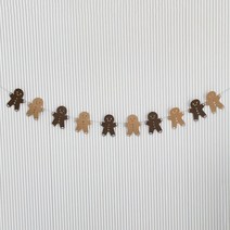 크리스마스 쿠키 가랜드 진저브레드맨 파티 소품 방꾸미기, 상세페이지 참조, 상세페이지 참조