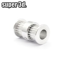 3D 프린터 GT2 더블 헤드 타이밍 풀리 20 톱니 기어 6mm 너비 벨트 Reprap CNC 3D 부품 Ultimaker, bore 8 OD 18
