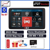 내비게이션 자동차 인치 차량 네비게이션 XGODY 7 GPS 트럭 256M + 8G 네비게이터 터치 스크린 차양 Sat Nav Navitel 최신 유럽 미국 지도, Black_7 inch Standard Ver_3 |