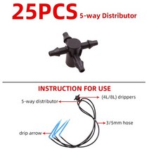 점적테이프 타카키 점적호스 점적호스부속 30m 35mm 호스 정원 60pcs 드립 화살표 급수 키트 4l8l 5-way 분배자 드립 관개 시스템 온실 마당 26301-14, 26301pj12