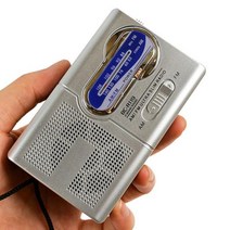 클래식라디오 레트로라디오 휴대용 라디오 포켓 사이즈 다기능 배터리 구동 AM FM 어르신 크리스마스 선물, 01 BCR119