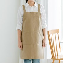 데코에버 주머니 카페 서빙앞치마, 베이지