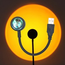 LED 조명 바 1x USB 일몰 램프 LED 레인보우 네온 야간 조명 프로젝터 사진 벽 분위기 침실 홈 룸 장식 선, pattern1