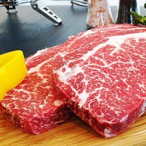 [오후3시이전 당일발송/무료배송/냉동] 육인분 미국산 프라임급 등심 1kg, 캠핑숯불용 3cm