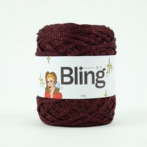 [앵콜스] 블링 Bling (250g) 메탈사 네트백 반짝이실 털실, 14 블링딥와인