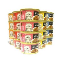 프리미엄 골드 런치캔 80g x 24개세트 [맛선택], 연어+참치