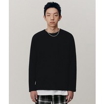 커스텀어클락 에센셜 롱슬리브 티셔츠 블랙