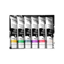 터너 아크릴 과슈 물감 세트 20ml 6색 Pearl, 상세페이지 참조