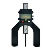디지털 깊이 게이지 디지털 트레드 깊이 게이지 LCD 마그네틱 셀프 스탠딩 조리개 80mm 핸드 라우터, Black