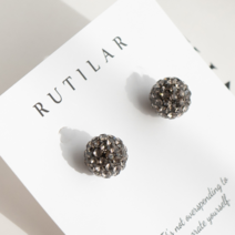 루틸라 14K GF(골드필드)침 미러볼 심플 귀걸이