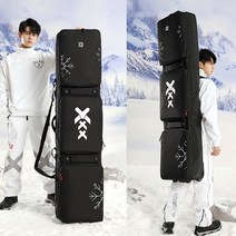 스키가방 스노우보드 캐리어 다용도 대형 바퀴달린 더블백 대용량 스포츠 소품 스키백, 150x36cm, C