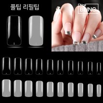 풀팁 네일 인조손톱 리필팁 네츄럴클리어 50개입, 1개, 클리어-6호