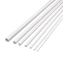 플륨관 수로관 아연각관 알루미늄 각관 ABS 원형 튜브사각 튜브 플라스틱 중공 직경 2mm10mm DIY 수제 모래 테이블 재료 모델 빌딩 20 개, Round Tube+6x4.8mm