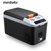 manbaku 차량용 캠핑쿨러 냉장고 12V-24V 전용 휴대용 냉동고 16L 26L