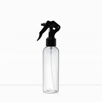 새로핸즈 미니 건스프레이 공병 투명용기 블랙캡 100ml, 단품