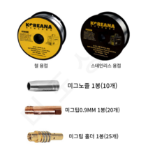 코리아나 용접기 MIG-100D 멀티플레이어 용접 부속품 와이어 K-71, 06. 미그팁홀더 (25개입), 1개