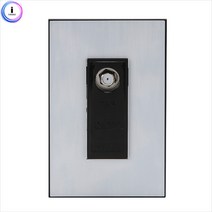 d09 55007전화통신(데코) 1개용 CATV 3기 블랙1개, 단품, 1