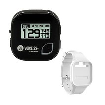 골프버디 보이스 2 Talking GPS 거리 측정기 번들, Voice 2 SE (Long Battery), Black SE+ White Wristband