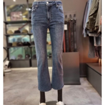 버커루 [신상특가전] [BUCKAROO JEANS] 여성 프리미엄 무난한 데일리템!!! 청바지 인디고/블랙 2톤 라인 잘빠진 세미부츠컷 청바지