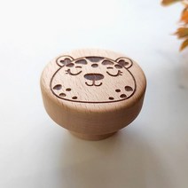 키덜트 목각 인형가구 돌하우스 diy 미니어쳐 쇼파 테이블 옷장 탁상새겨진 귀여운 동물 나무 서랍 손잡이, 12 1pcs