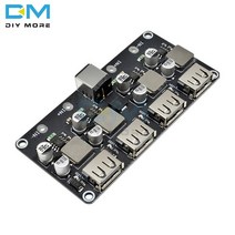 자동차 태양광 diy 듀얼 2 더블 4 USB 고속 충전기 벅 모듈 단일 포트 지원 QC2.0 입력 6V- 자동차 차량 보, 03 White