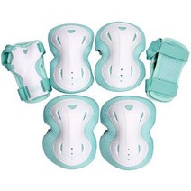 휠러스 아동용 스마트 인라인 자전거 킥보드 보호대 좌우 3종 세트, 핑크/M