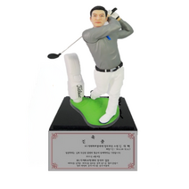 아바타피규어 피니쉬남자 베이스받침대 주문제작 실사 골프 피규어 이글 이글패 싱글 싱글패 홀인원 홀인원패 트로피 감사 감사패 기념 기념패 축하 축하패 공로 공로패 선물, 베이스 긴팔남자22cm