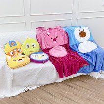 까꿍 뽀로로 캠핑 낮잠이불 담요쿠션, 패티