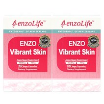 엔조라이프 (EnzoLife) 엔조 바이브런트 스킨 60 캡슐 X 2개, 120캡슐, 1세트