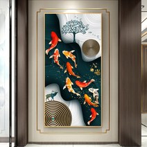 현관 사무실 행운 장식 구어도 돈들어오는 그림 민들기 선물 세트 보석십자수 재료 diy, 90x130cm 전체 원형 큐빅