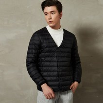 바젤 [BJ865] 따뜻한 점퍼 변형넥 남자오리털자켓 남성경량패딩