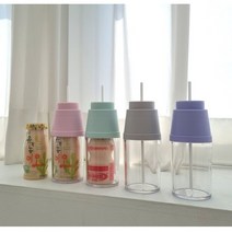아가프라 트라이탄 요구르트 빨대컵 스위티 80ml, 그레이, 1개