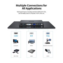 터치모니터UPERFECT-FHD 1080P IPS LCD 휴대용 모니터 PS5 XBOx360 VGA DVI HP HDMI 인터페이스 13.3 인치, 03 미국 플러그
