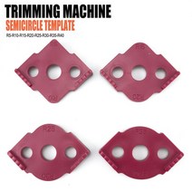 가이드 클램프 각도 바이스 목공 라우터 코너 빠른 로케이터 반경 템플릿 지그 R5 ~ R40 라우팅 곡선 밀링 트리밍 기계 목재 4 피스120125, 04 Rose Red R1 to R4, 4PCS