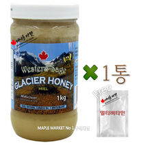 캐나다 석청 아이스허니 빙하 꿀 허니 1kg+멀티비타민 정품 웨스턴세이지 캐나다 직배송, 1통, 1KG