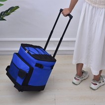 캐리어 쿨러백 접이식 바퀴 아이스박스 블루, 상세페이지 참조, 상세페이지 참조