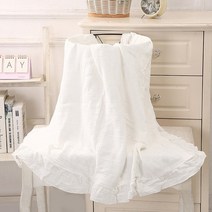 목화 얇은 여름 이불 솜 담요 토퍼 100120cm 아기 던지기 모슬린 기저귀 babi 목욕 타올 모슬린 swaddle crinkle 코튼 거즈 프릴 아기 트림 천
