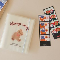 인생네컷 앨범 포토북 바인더 비닐 파일, 테디베어