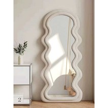 물결 유럽 구름 웨이브 카페 전신 거울, L