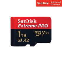 샌디스크 마이크로 SD 카드 SDXC Extreme Pro UHS-I 익스트림 프로 QXCD 1TB, 1테라