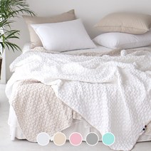 베이직톤 인견이불 풍기인견삼중직 멜로우스티치 여름이불, 화이트