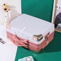 빈티지 기내용 승무원 여행 캐리어 Retro ins 가방 여성 14 인치 경량 소형 가방 높은 가치 16 인치 암호 보관 화장품 가방 17 인치