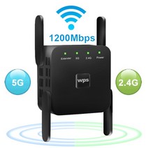 와이파이 공유기 와이파이 증폭기 와이파이 에그 포켓와이파이 5ghz 와이파이 라우터 리피터 휴대용 와이파이 익스텐더 wps 2.4gamp 5.8g 신호 부스터 lte 187, 5.8GHz 블랙