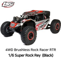 LOS05016T2 슈퍼락레이 1/6 Super Rock Rey 4WD Brushless RTR AVC (Balck)