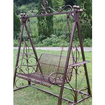 엔틱2인용 스윙체어 야외 그네 펜션 테라스 흔들의자, 100X48X56cm l하단상세이미지참조l