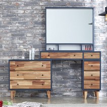 이케아 서랍 확장형 거울 화장대세트 원룸 신혼부부 인테리어 국내제작 우드 화장대 1000, A3301 네이비