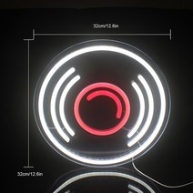 Wanxing-LED 네온 사인 조명 CD 레코드 벽걸이 아트 USB 전원 야간 램프 상점 음악 바 룸 장식, 01 A_01 5w