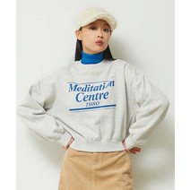 스파오 레터 크롭 스웨트셔츠 기모_SPMWD11G03 240647