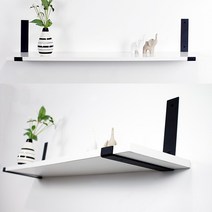 로아공방 맞춤제작 벽걸이선반 모던한 공간활용, ROA0002, 블랙